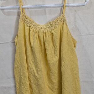 Lace Babydoll Yellow Top